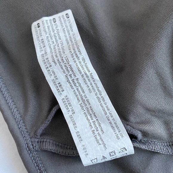 MARIKA Laser Cut Steel Grey Sport Bra Low Impact Yoga Workout Bra Sz XL - Picture 10 of 15